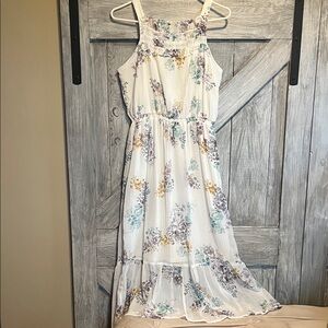 Maurices White Floral Midi Dress